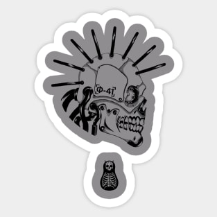 CyberSkull0.2+logo Sticker